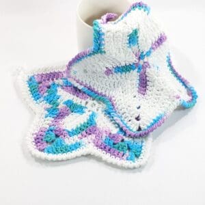 Star multi-purpose confetti blue cloths