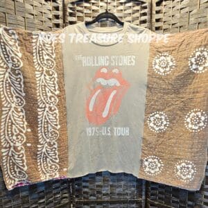 Upcycled festival concert poncho 36