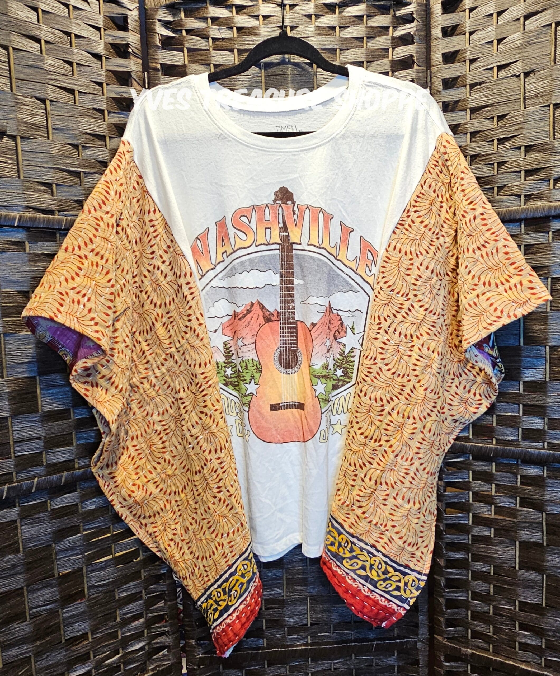 Upcycled festival concert poncho 34 Upcycled festival concert poncho 34 - image 2