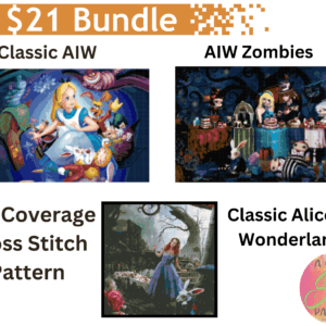 Alice In Wonderland Cross Stitch Pattern Bundle