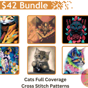 Cats Cross Stitch Pattern Bundle
