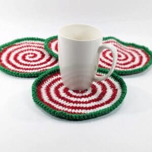 Christmas Sparkle Mug Matts Crochet