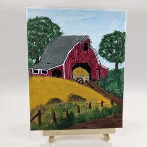 Country Barn Canvas Painting