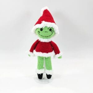 Elf Grumpy Crochet Christmas Doll