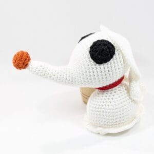 Ghost Dog Plush Crochet Toy Decor