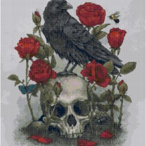 Gothic raven & roses