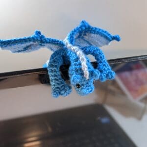 Laptop Dragon Crochet Camera Cover