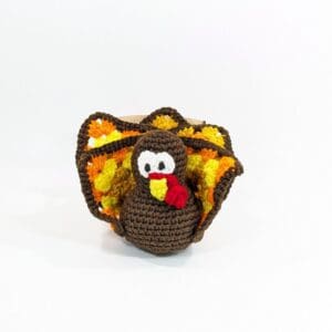 Little plush turkey crochet decor