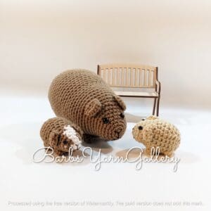 Guinea Pig Plush Crochet Toy