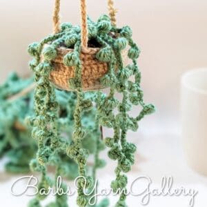 Boho Mini String Of Pearls Crochet Plant