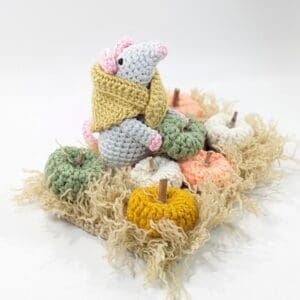 Mouses First Harvest Crochet Decor