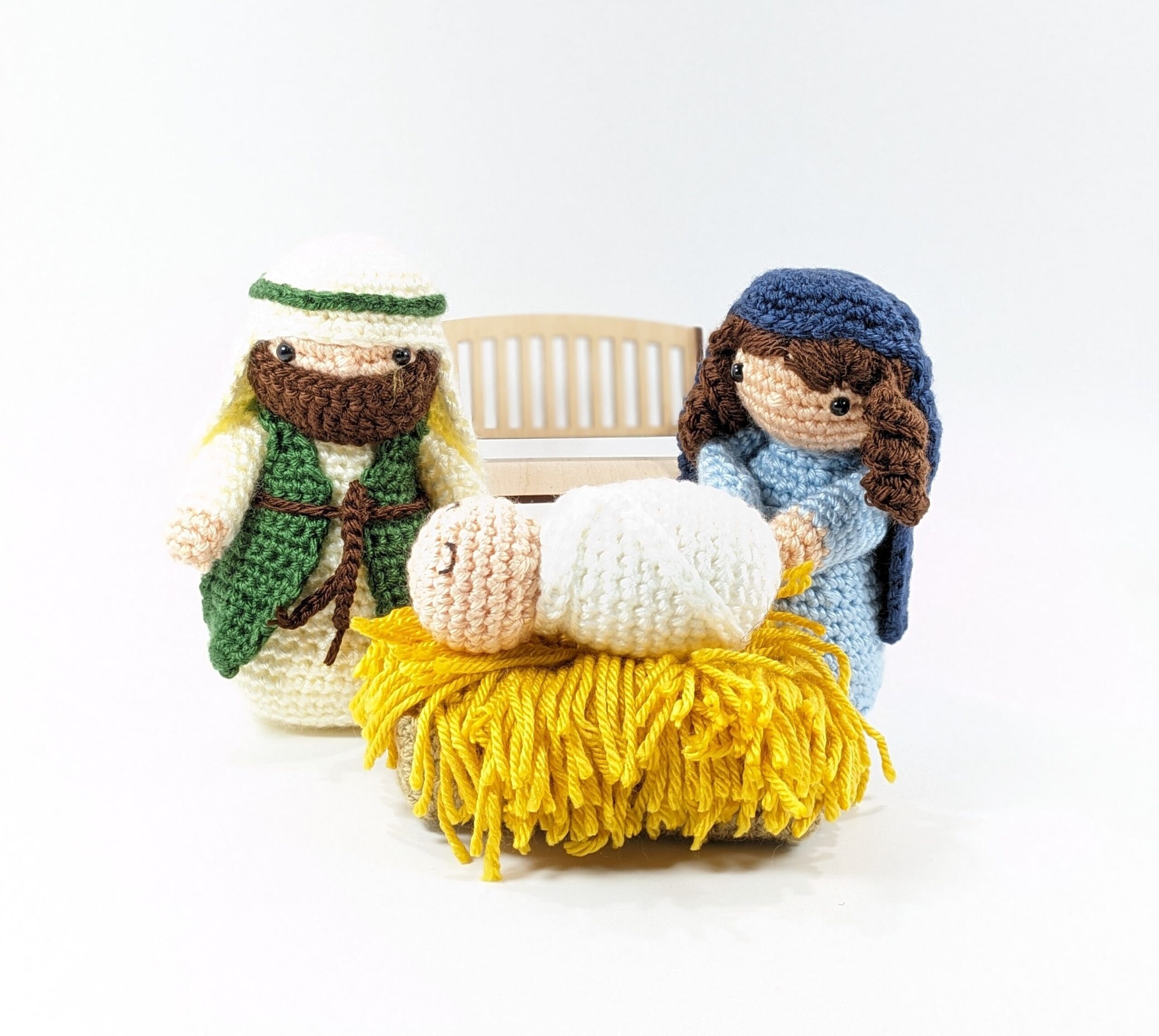 Crochet nativity set holiday decor Crochet nativity set holiday decor
