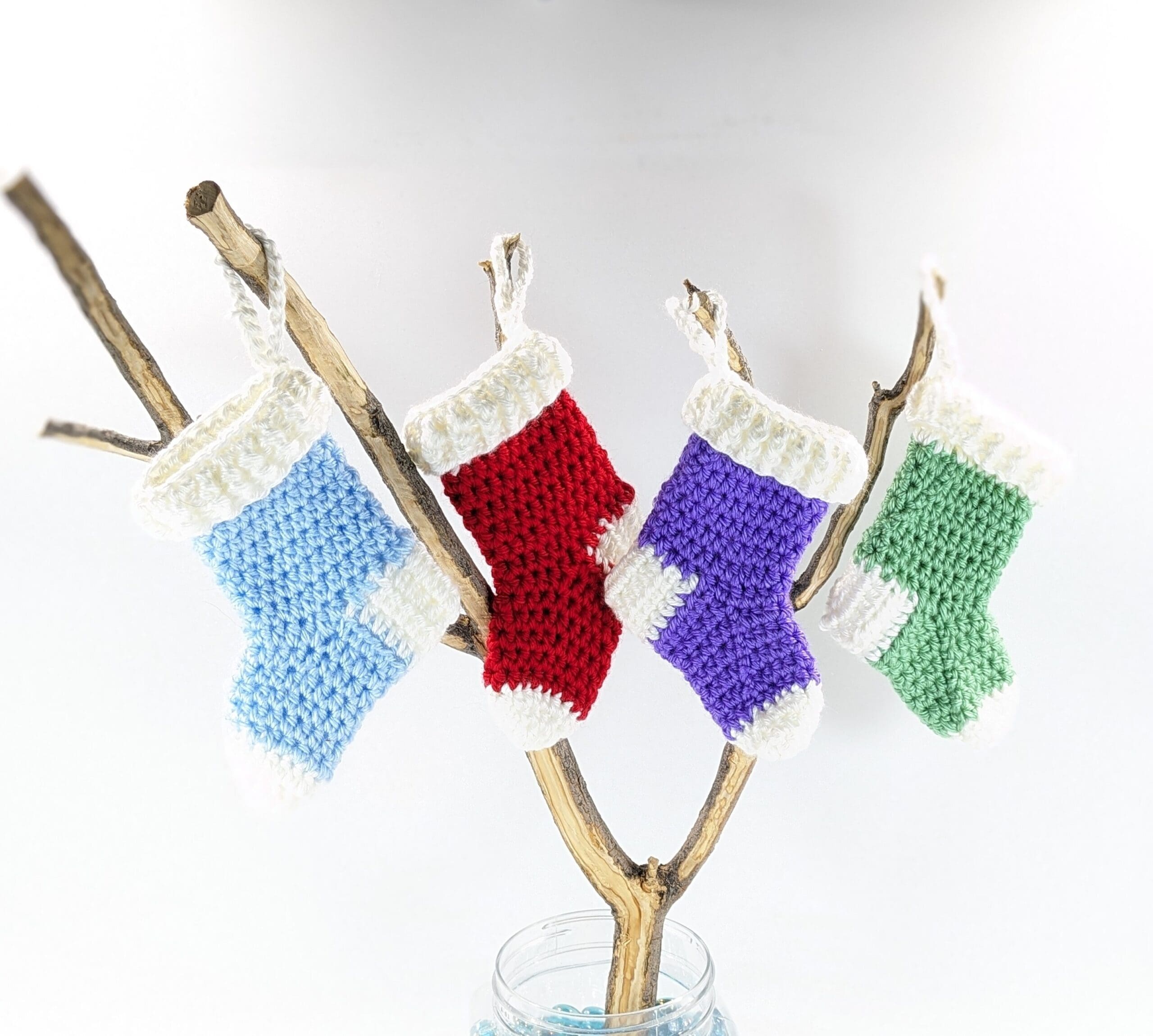 Mini crochet stocking christmas ornaments Mini crochet stocking christmas ornaments