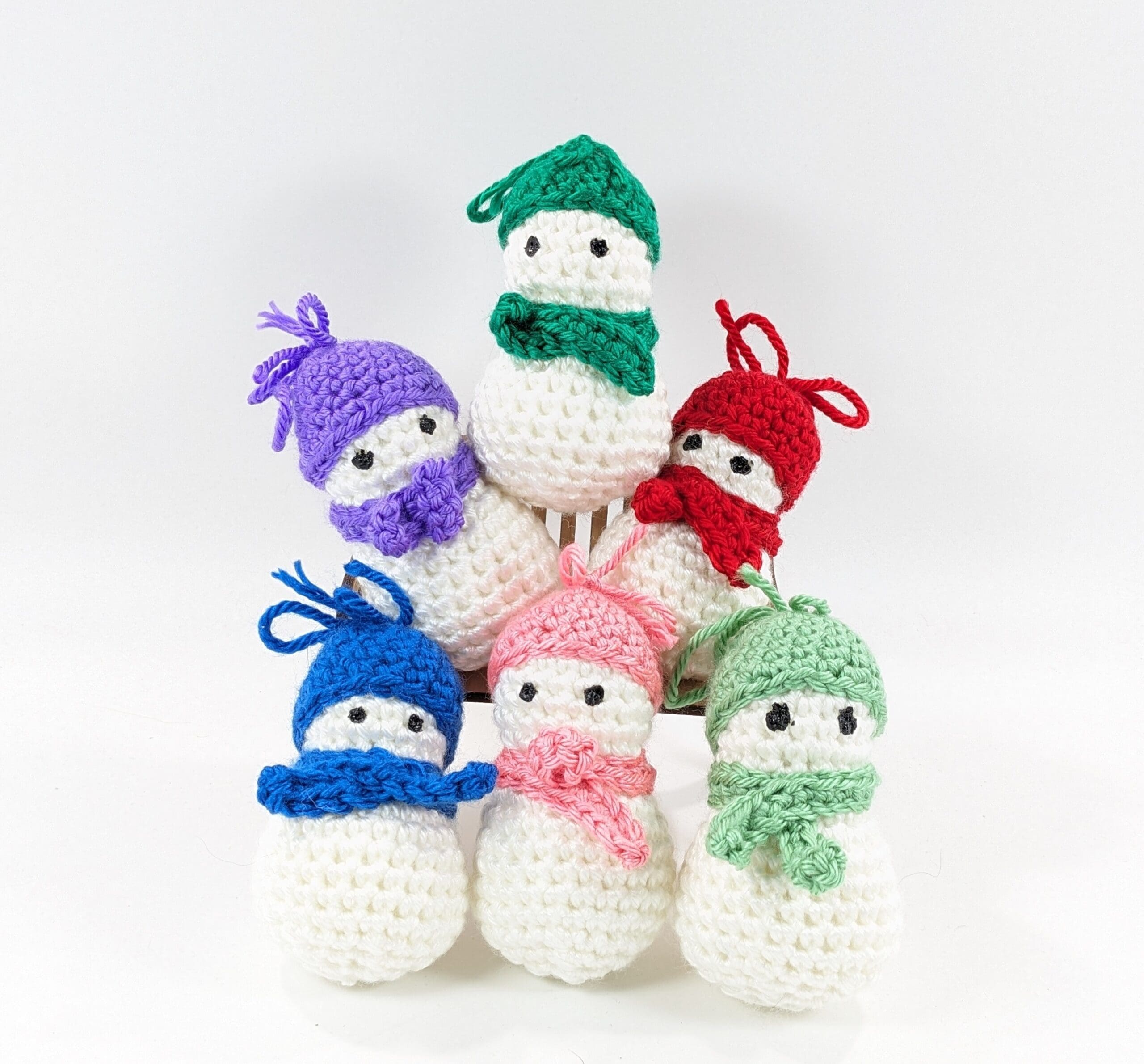 Snowman crochet christmas tree ornaments Snowman crochet christmas tree ornaments