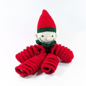 Jingle Bell Crochet Elf Decor