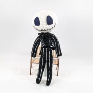 Skeleton Jack Crochet Doll Decor
