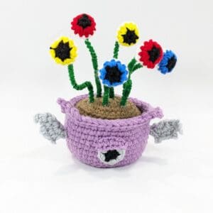 Monster Eye Plant Crochet Decor