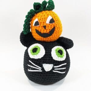 Halloween Cat and Pumpkin