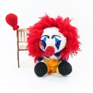 Clown Crochet Horror Doll