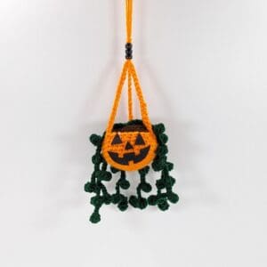 Pumpkin Plant Crochet Car Decor