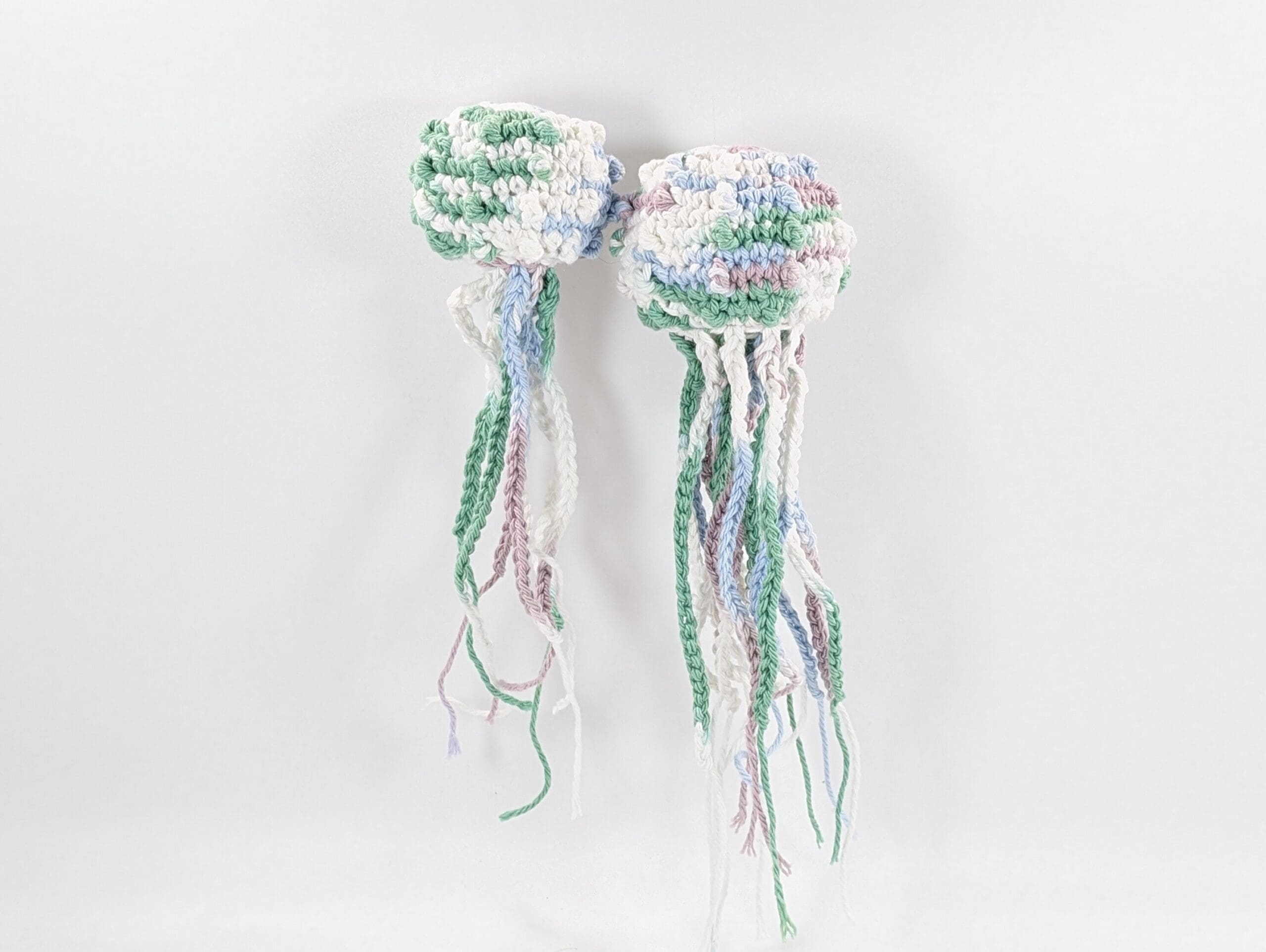 Sea urchin crochet hanging decor set Sea urchin crochet hanging decor set