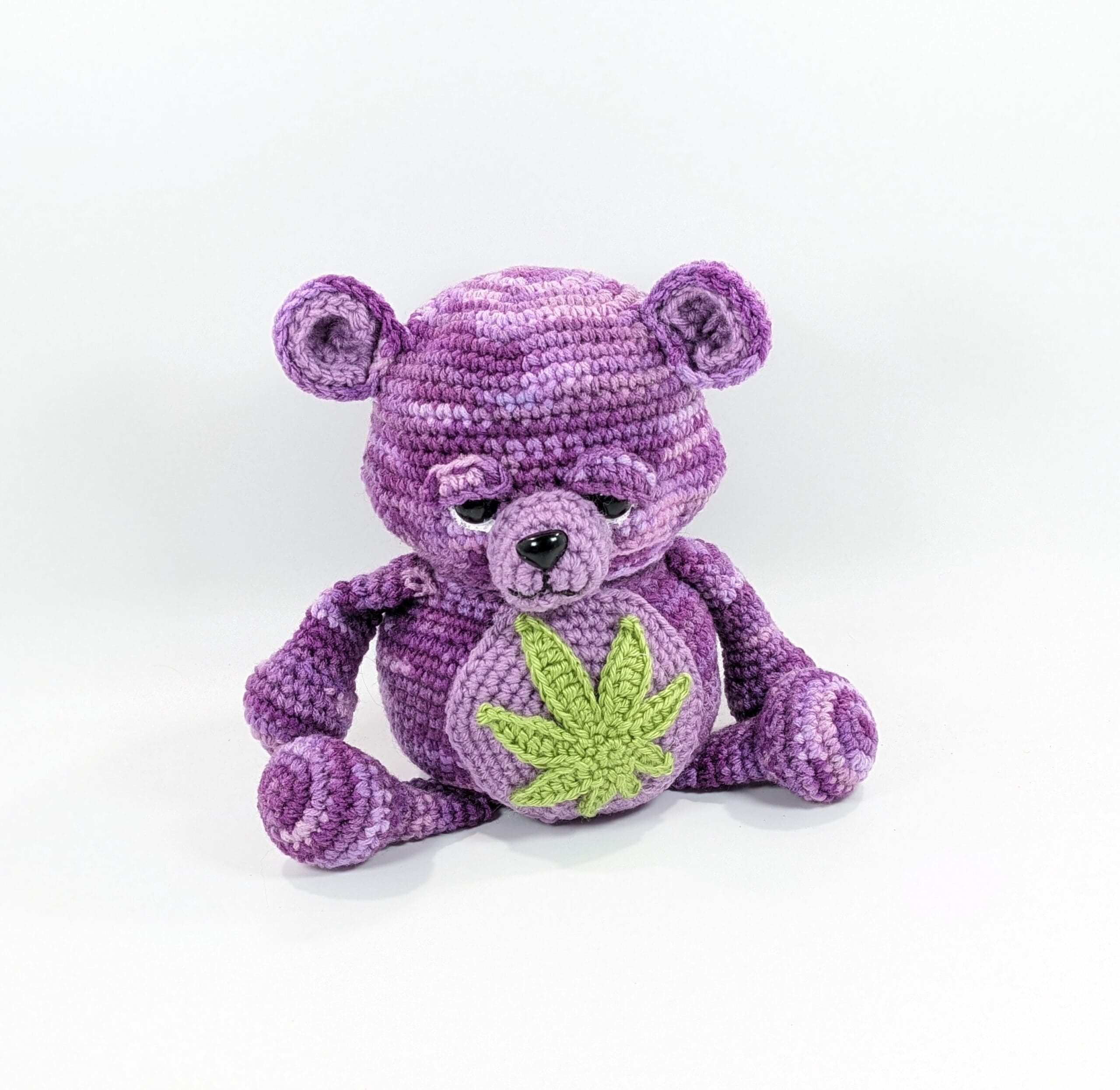 Don't care bear crochet stash jar Don't care bear crochet stash jar