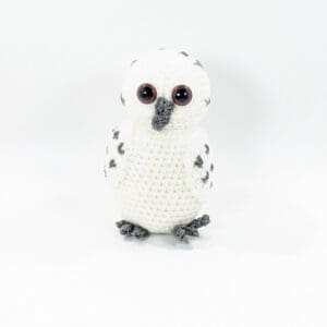 Baby White Owl Crochet Plush Toy