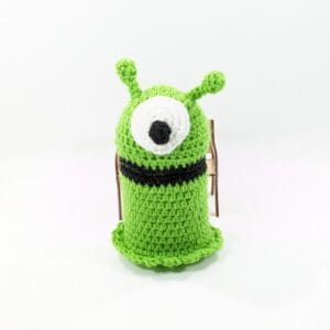 Alian Green Crochet Jar Cover