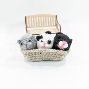 Crochet Kittens Mini Plush Set
