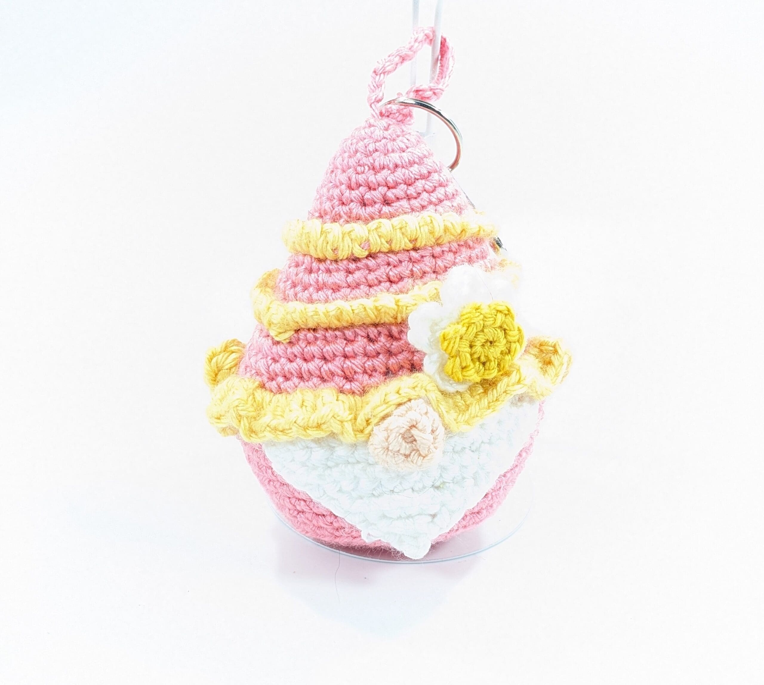 Spring gnome crochet key ring Spring gnome crochet key ring