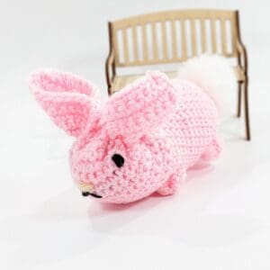 Crochet plush small bunny toy