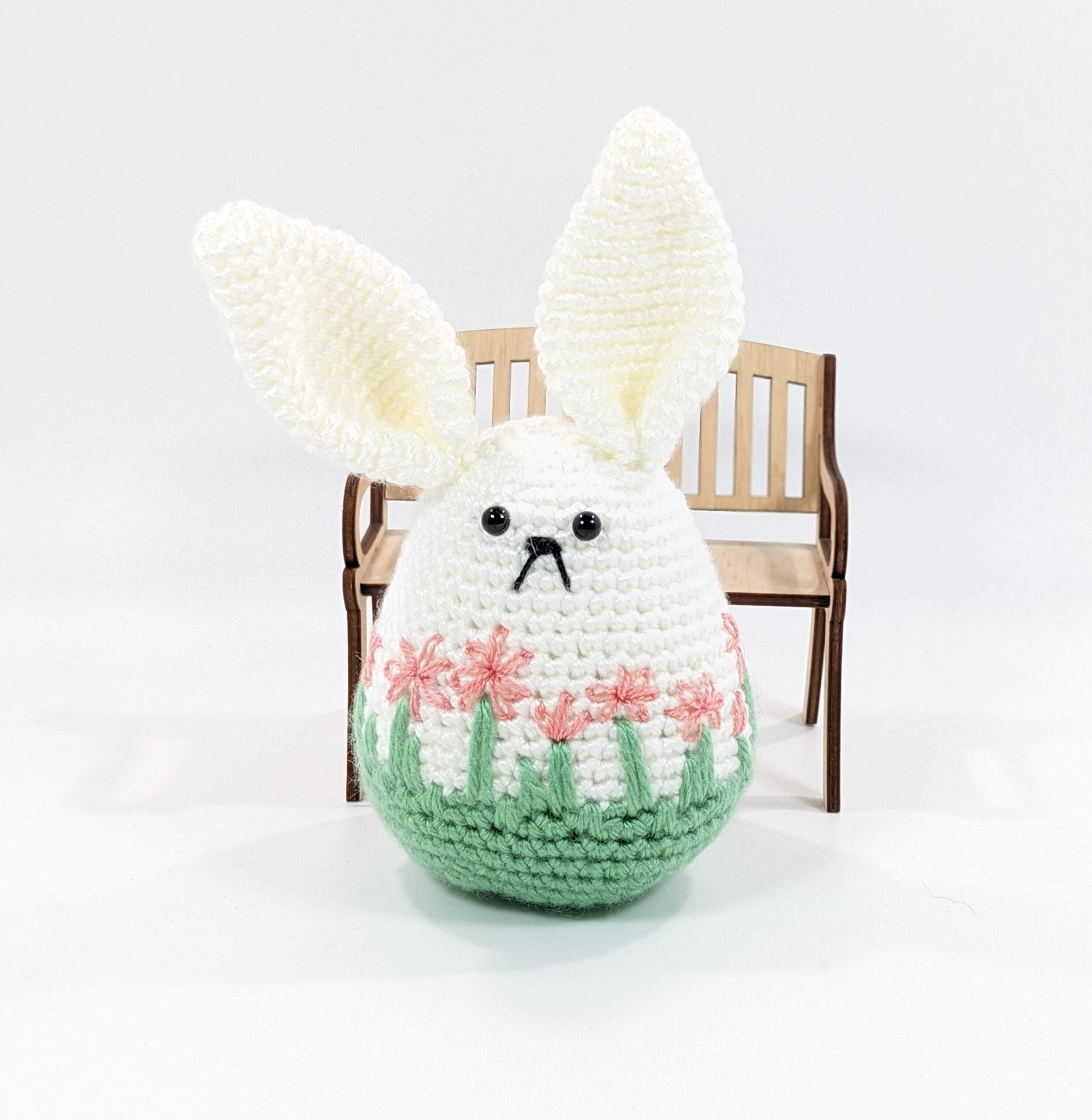 Bobble bunny plush crochet decor toy Bobble bunny plush crochet decor toy