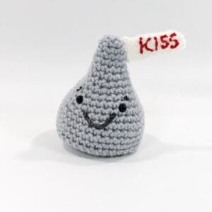 Crochet Valentine Kiss Plush Gift