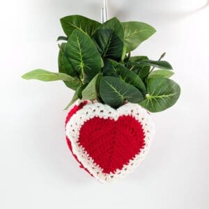Valentine Crochet Heart Shaped Bag