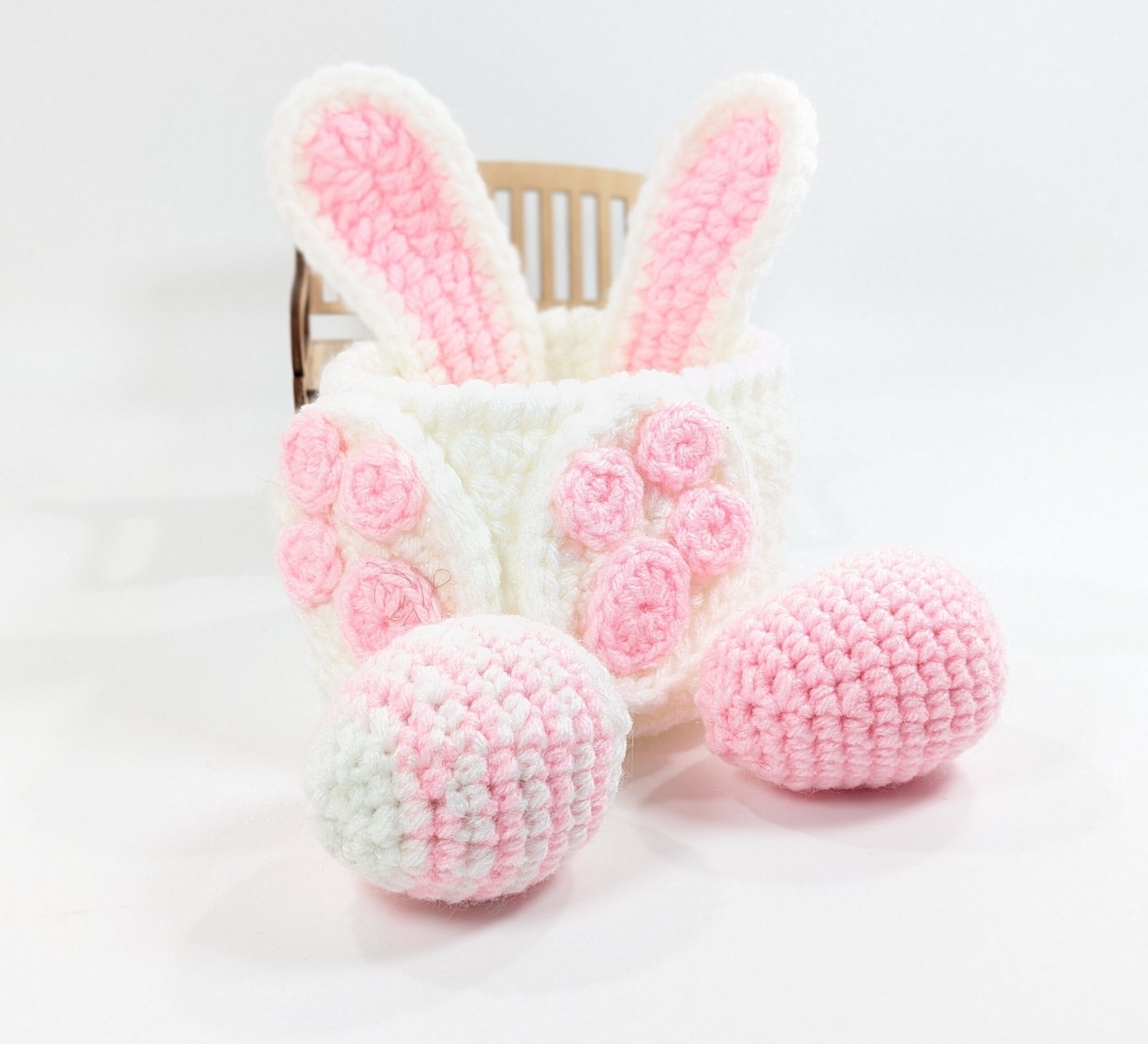 Crochet bunny bowl & eggs easter decor Crochet bunny bowl & eggs easter decor