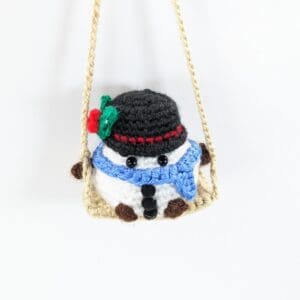 Winter snowman car/home decor