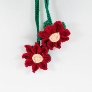 Poinsettia car/home decor