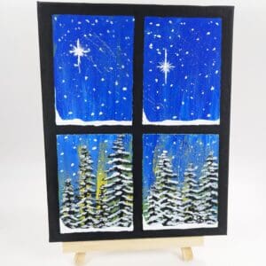 Winter Wonderland Acrylic Canvas Painting