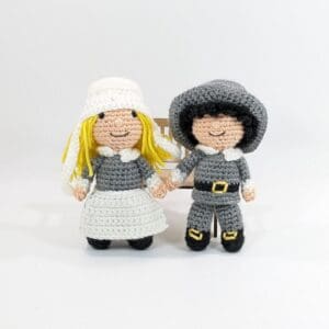 Pilgram Dolls Thanksgiving Decor
