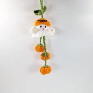 Pumpkin ghost mini hanger decor