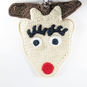 Reindeer Potholder Crochet Hot-Pad