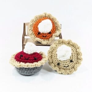 Scented Mini Crochet Pie Set