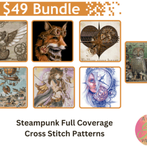 Steampunk Cross Stitch Pattern Bundle