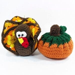 Turkey and Pumpkin Plush