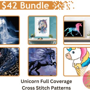 Unicorn Cross Stitch Pattern Bundle