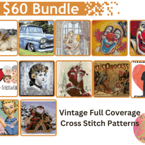 Vintage Cross Stitch Pattern Bundle