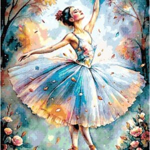 Ballerina Cross Stitch Pattern