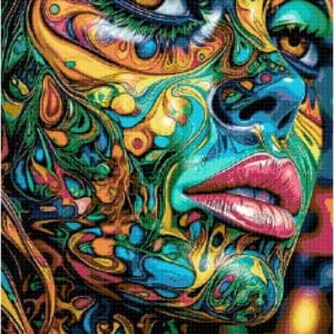 Beauty In Color Cross Stitch Pattern