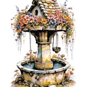 Bird House Cross Stitch Pattern