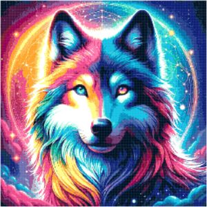 Colorful Wolf